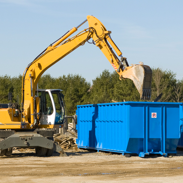 can i choose the location where the residential dumpster will be placed in Jersey Mills PA